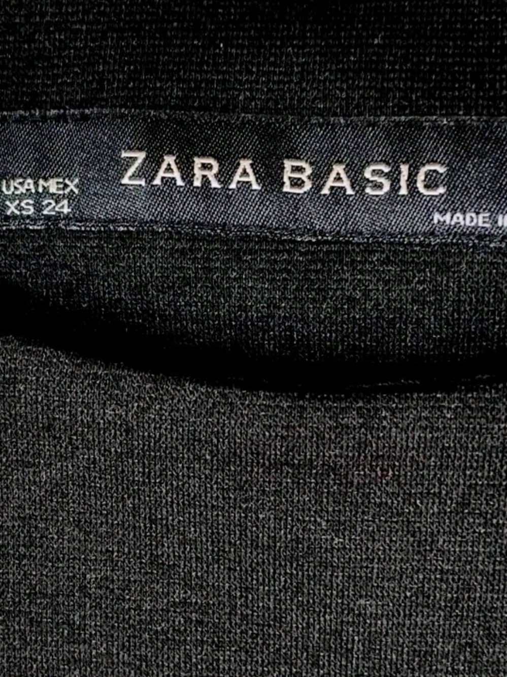 Zara Black Midi Dress - Zara Basic